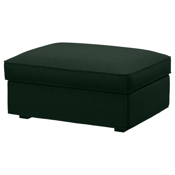 KIVIK cover for footstool with storage, Tallmyra dark green