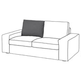 KIVIK inner back cushion for 2-seat sofa, for replacement, 76x55x21 cm