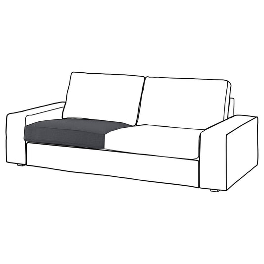 KIVIK inner seat cushion for 3-seat sofa, for replacement, 91 cm