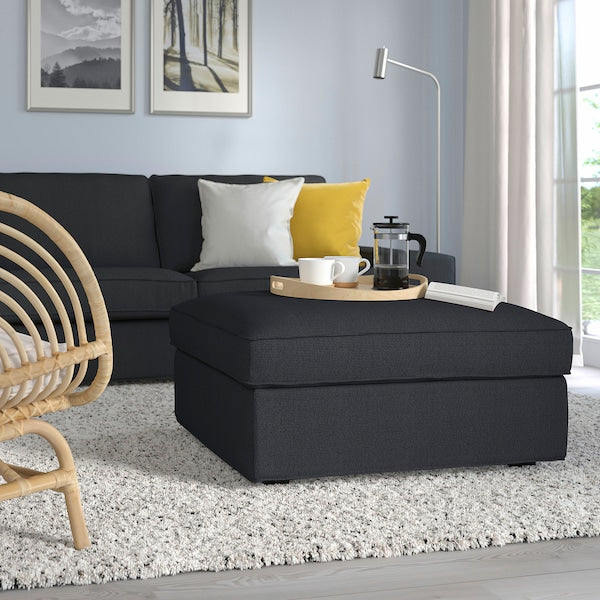 KIVIK - Footstool with storage, Tresund anthracite