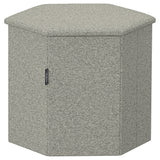 KJUGE pouffe with storage, Öreryd grey-beige, 38 cm