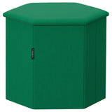 KJUGE pouffe with storage, Vissle deep green, 38 cm