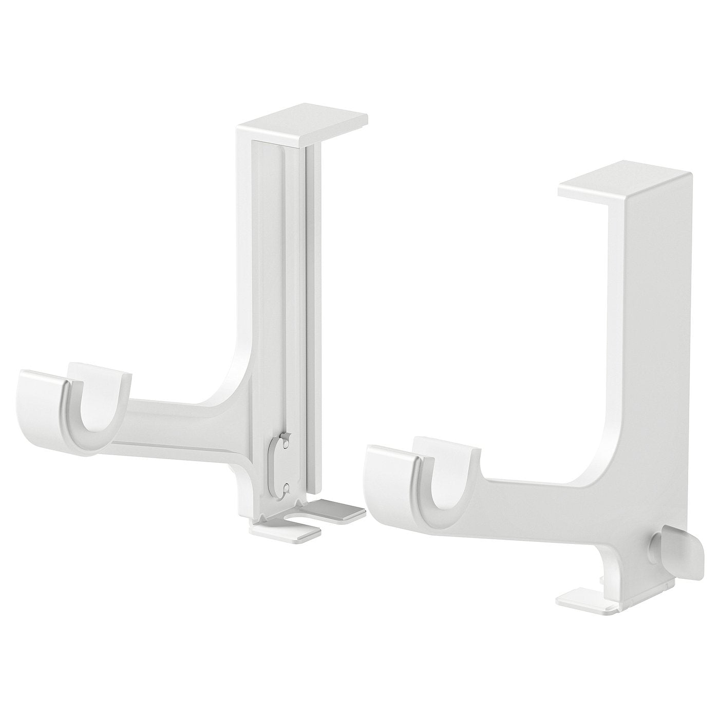 KLAMBY curtain rod bracket, 1 pair, white, 14.5x16 cm