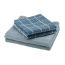 KLASESPIREA towel, set of 4, blue, 50x100/70x140 cm