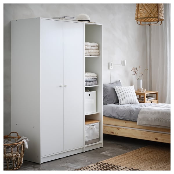 KLEPPSTAD Day wardrobe - white 39x176 cm