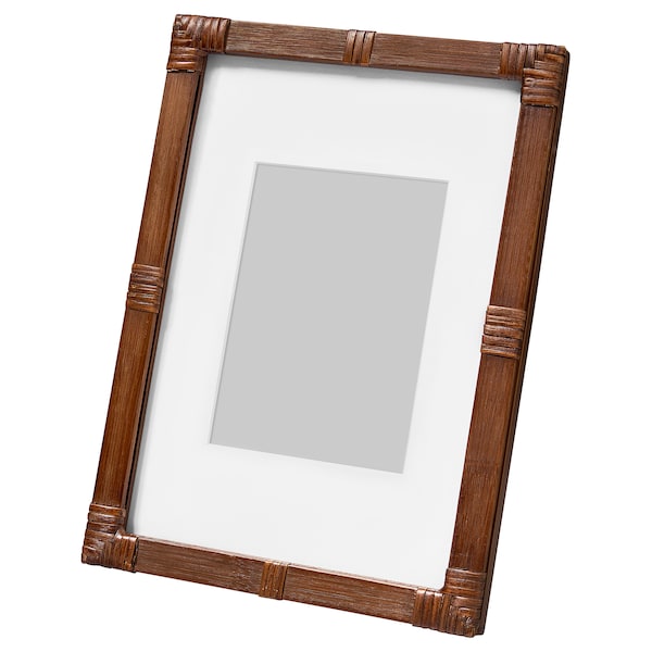 KLIBBAL - Frame, brown, 21x30 cm