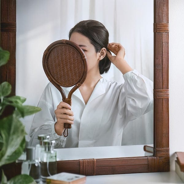 Ikea KLIBBAL - Mirror, brown, 47x62 cm