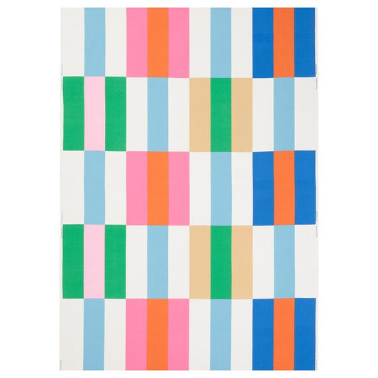 KLIBBKORSÖRT - Pre-cut fabric, multicolour/stripe, 150x300 cm