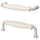 KLINGSTORP - Handle, off-white/chrome-plated, 141 mm