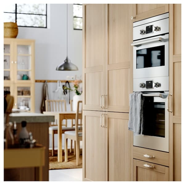 Ikea KLINGSTORP - Handle, off-white/chrome-plated, 141 mm