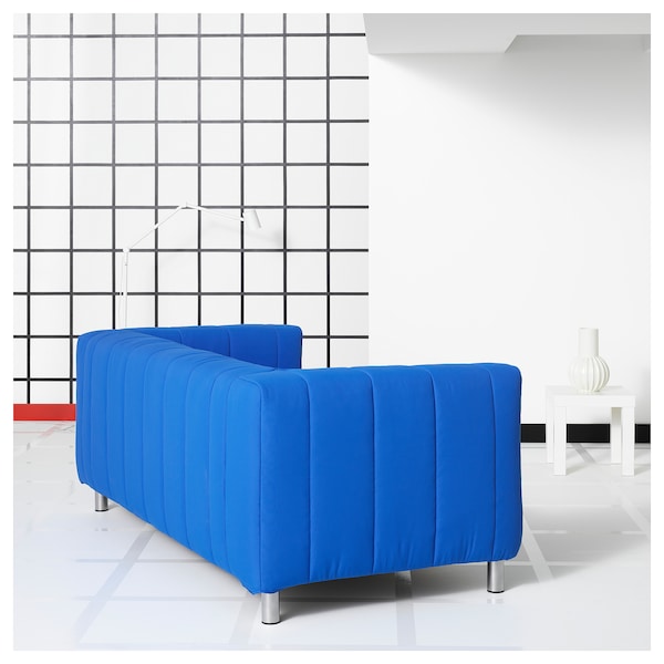 KLIPPAN - 2-seater sofa, Långban bright blue