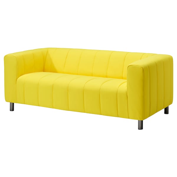 KLIPPAN - 2-seater sofa, Långban canary yellow