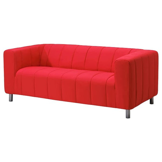 Ikea KLIPPAN - 2-seater sofa, Långban bright red