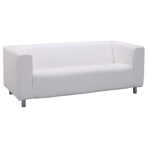 KLIPPAN - 2-seater sofa frame, raw canvas