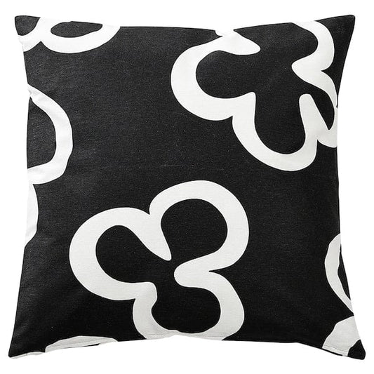 Ikea KLIPPBRÄCKA - Pillow cover, black/white,50x50 cm