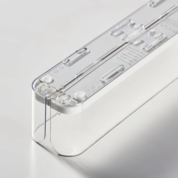 KLIPPKAKTUS drink holder for fridge, transparent, 30x6 cm