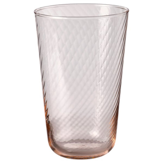 KLIPPLAX - KLIPPLAX Glass, striped pink, 40 cl