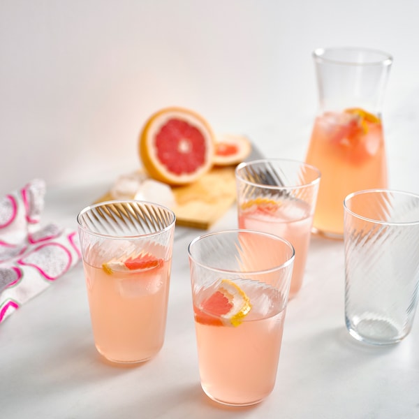 KLIPPLAX glass, clear glass, 40 cl