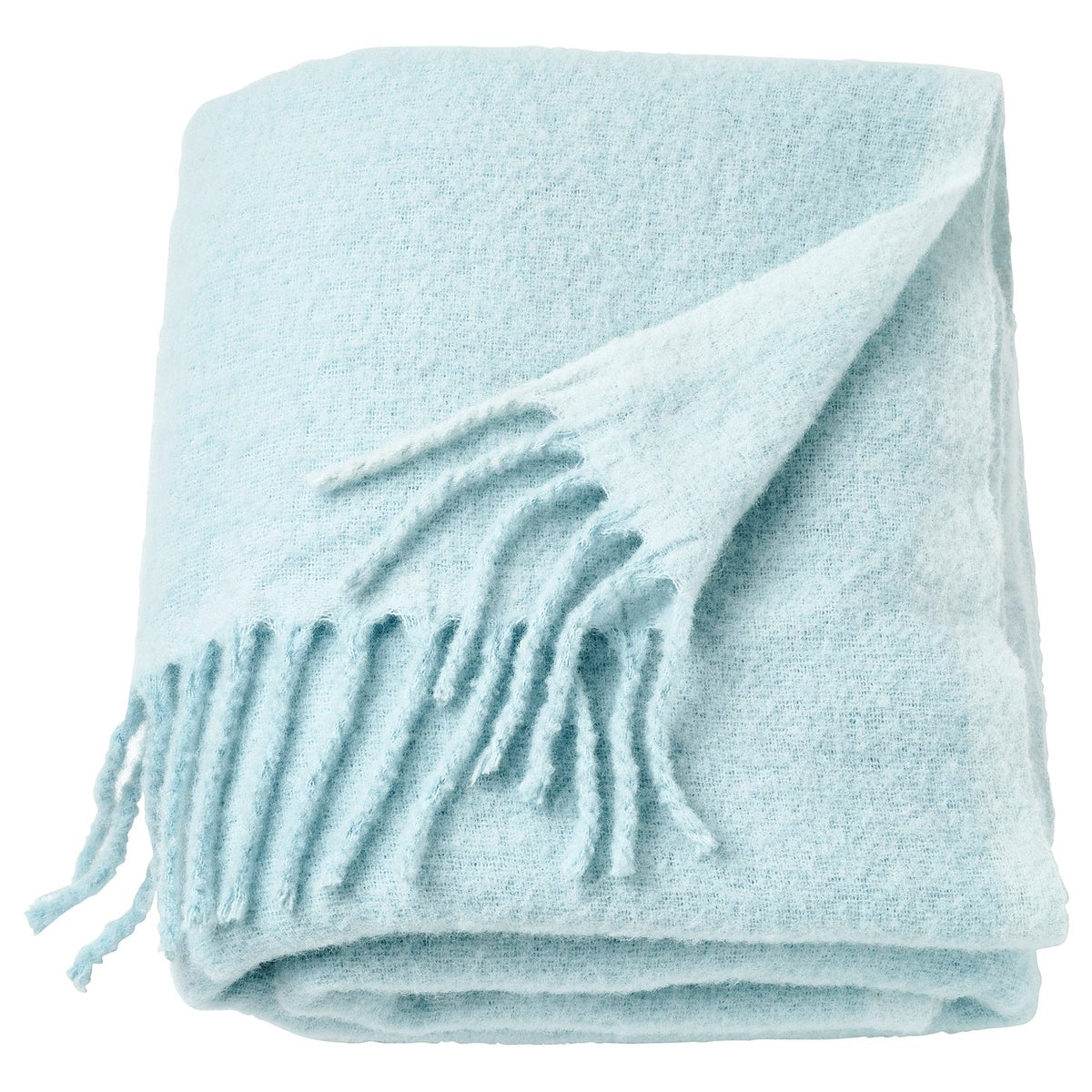 KLIPPOXEL throw, light blue, 130x170 cm