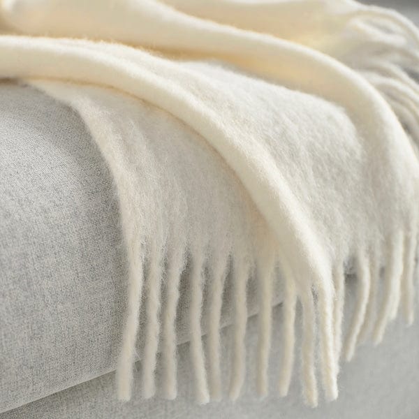 Ikea KLIPPOXEL - Throw, off-white, 130x170 cm
