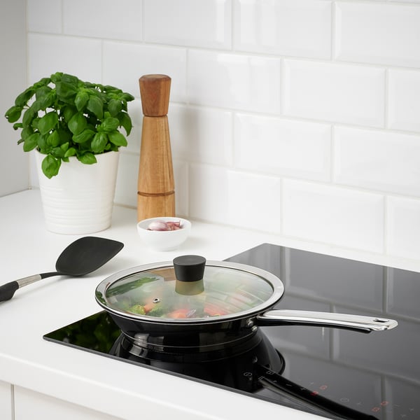 KLOCKREN pan lid, glass, 25 cm