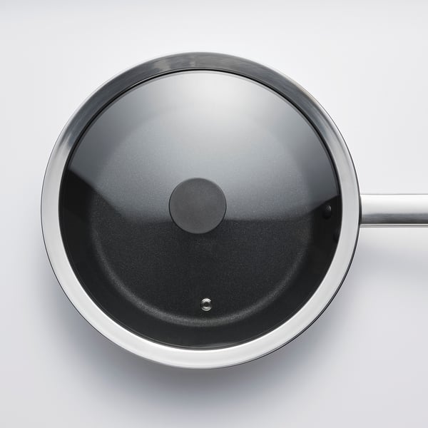 KLOCKREN - KLOCKREN Pan lid, glass, 25 cm