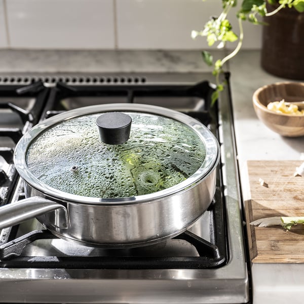 KLOCKREN pan lid, glass, 25 cm
