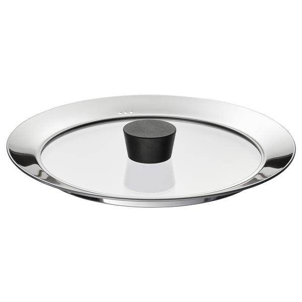 KLOCKREN lid, glass, 24 cm