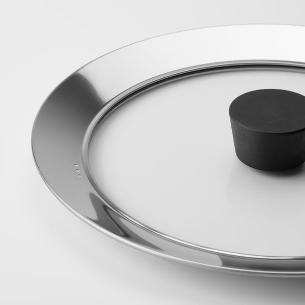 KLOCKREN - KLOCKREN Lid, glass, 24 cm