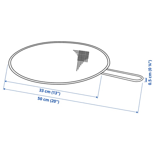 KLOCKREN splatter screen, 33 cm