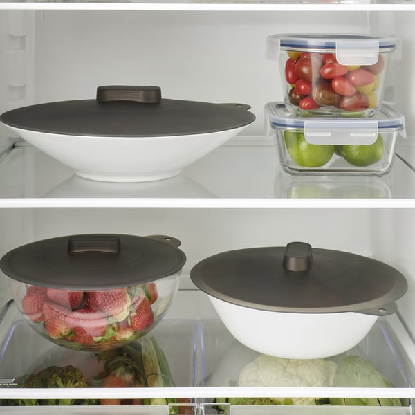 KLOCKREN universal lid, set of 3, silicone, 3 pack