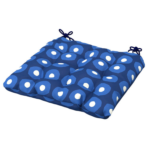 KLÖSAN chair cushion, outdoor, dark blue, 36 cm