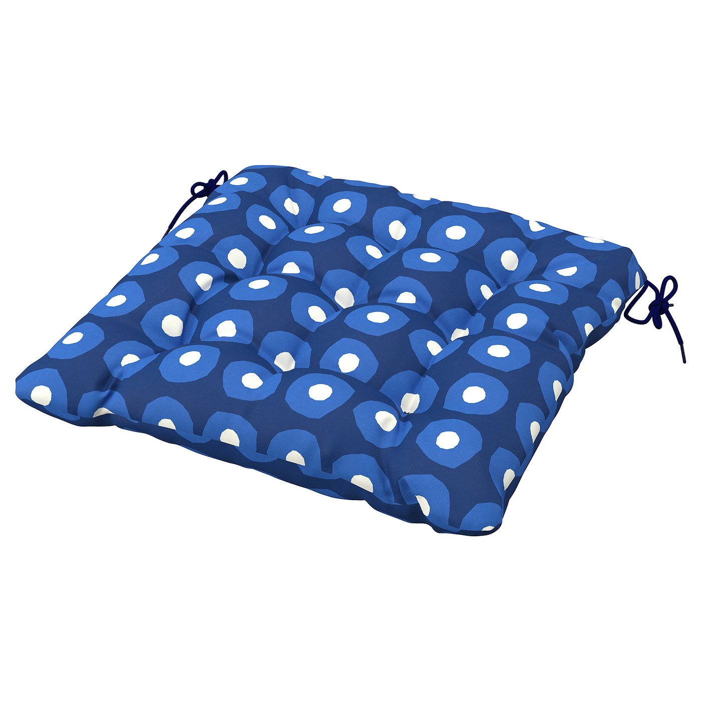 KLÖSAN chair cushion, outdoor, dark blue, 44 cm