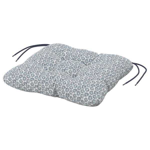 KLÖSAN - Cushion for outdoor chair, blue,36x32 cm