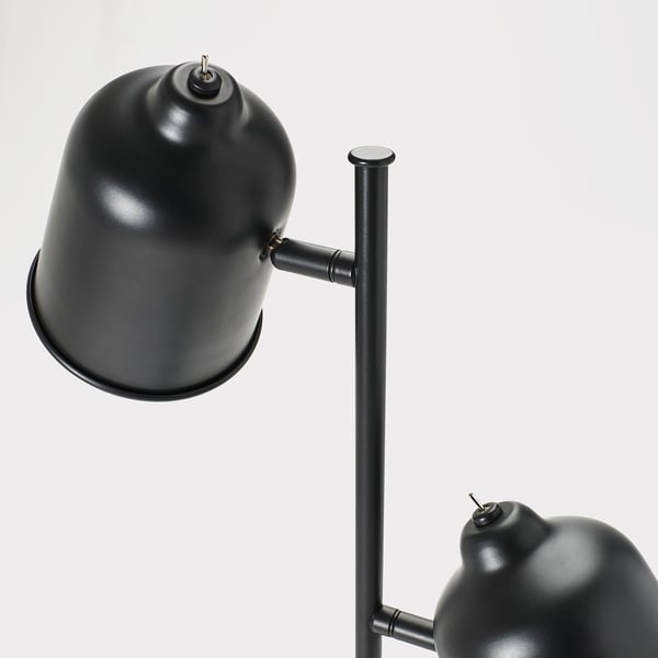 KLÖVING floor lamp, anthracite, 14 cm