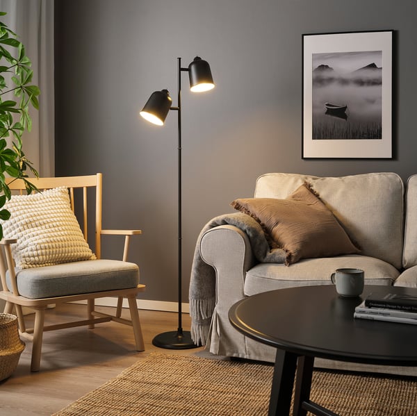 KLÖVING - Earth lamp, anthracite
