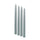 KLOKHET unscented taper candle, dark grey-green, 25 cm, 4 pack