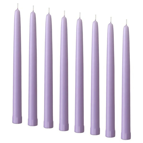 KLOKHET - Unscented candle, lilac, 25 cm
