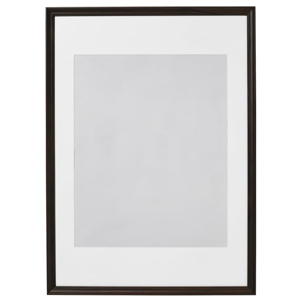 KLOTKÖRSBÄR frame, oak effect/dark brown, 50x70 cm