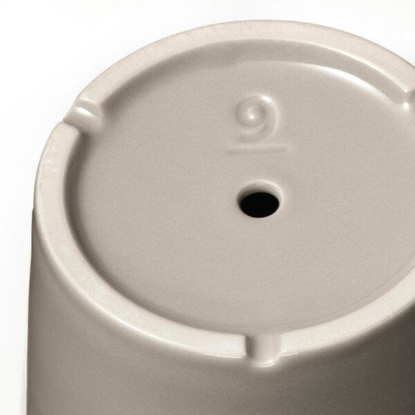 Ikea KLOTLÖNN - Plant pot with saucer, in/outdoor/grey/beige, 9 cm