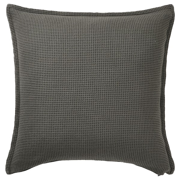 KLOTSTARR - Cushion cover, anthracite,50x50 cm