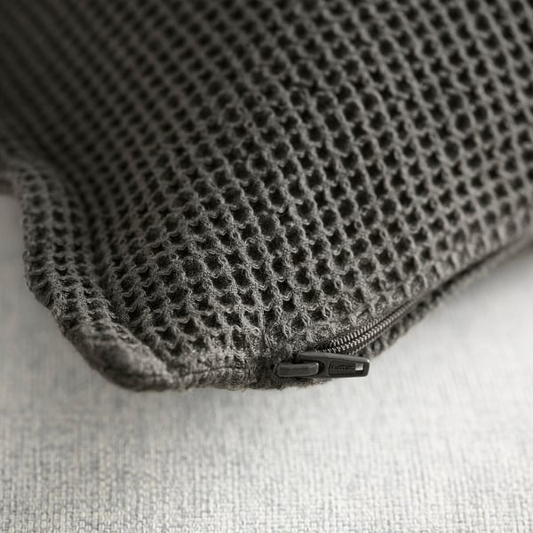 KLOTSTARR - Cushion cover, anthracite,50x50 cm