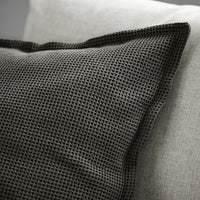 KLOTSTARR - Cushion cover, anthracite,50x50 cm