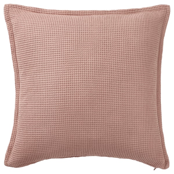 KLOTSTARR - KLOTSTARR Cushion cover, pale pink, 50x50 cm
