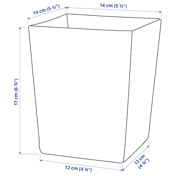Ikea KLOTTRIG Vase - transparent glass 17 cm , 17 cm