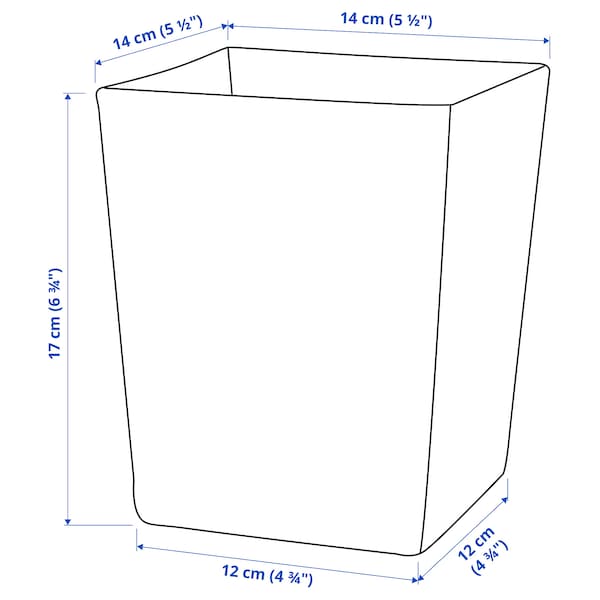 KLOTTRIG Vase - transparent glass 17 cm , 17 cm