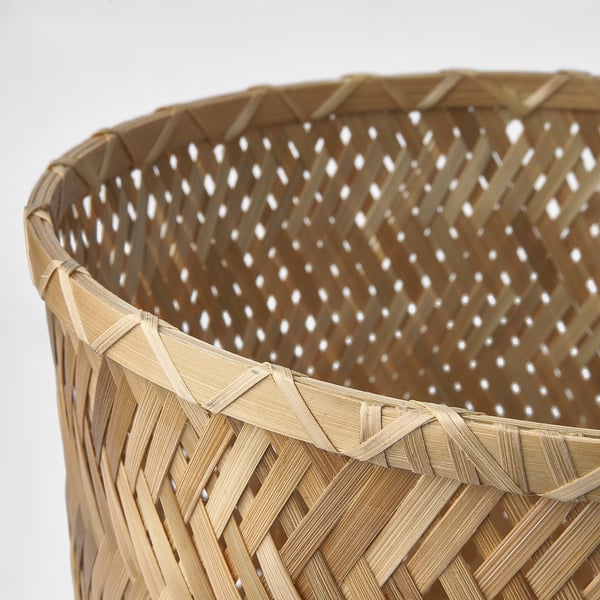 KLYNNON plant pot, handmade bamboo, 24 cm