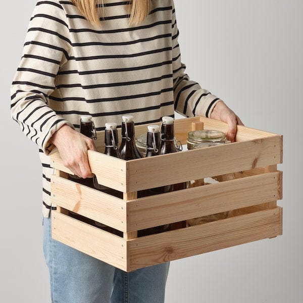 Ikea KNAGGLIG - Box, pine, 46x31x25 cm