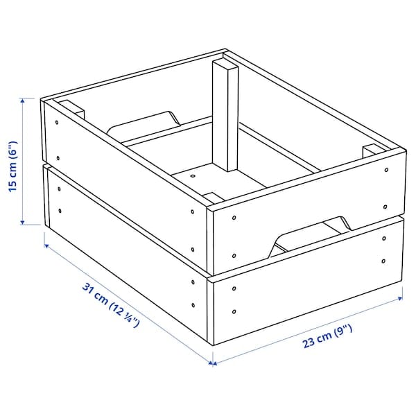 Ikea KNAGGLIG - Box, pine, 23x31x15 cm
