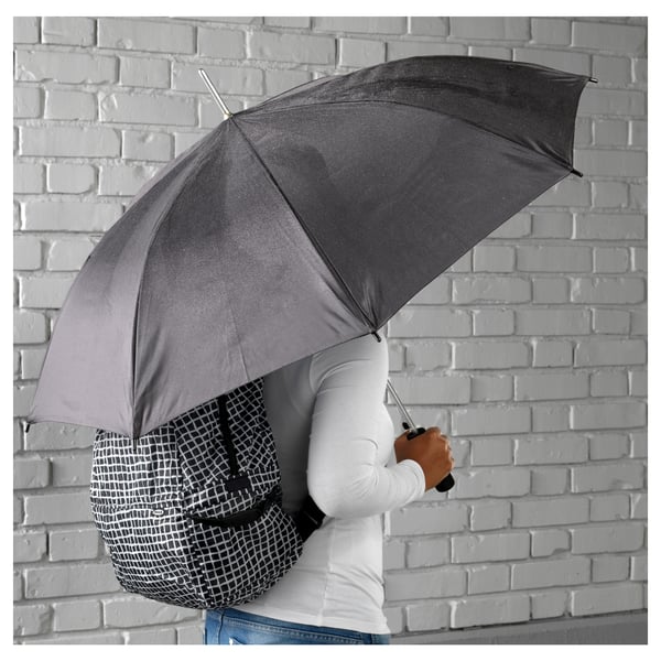 KNALLA umbrella, black, 105 cm
